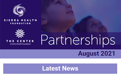 Screenshot from the Partnerships – August 2021 Latest News