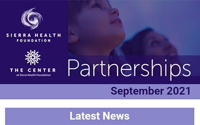 Screenshot from the Partnerships – September 2021 Latest News