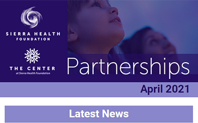 Screenshot from the Partnerships – April 2021 Latest News
