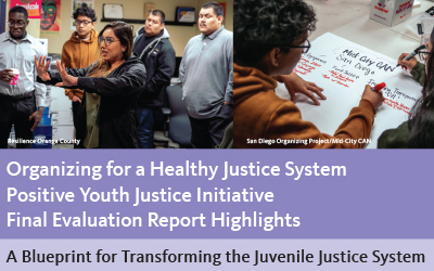 Organizing for a Healthy Justice System Positive Youth Justice Initiative Final Evaluation Report Highlights