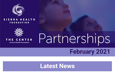 Screenshot from the Partnerships – February 2021 Latest News