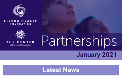Screenshot from the Partnerships – January 2021 Latest News