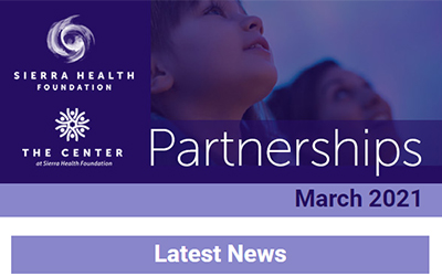 Screenshot from the Partnerships – March 2021 Latest News