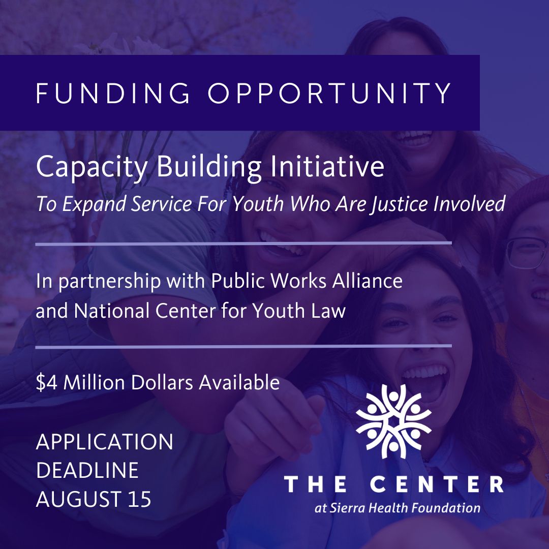 Funding opportunity for organizations working with youth who are justice involved