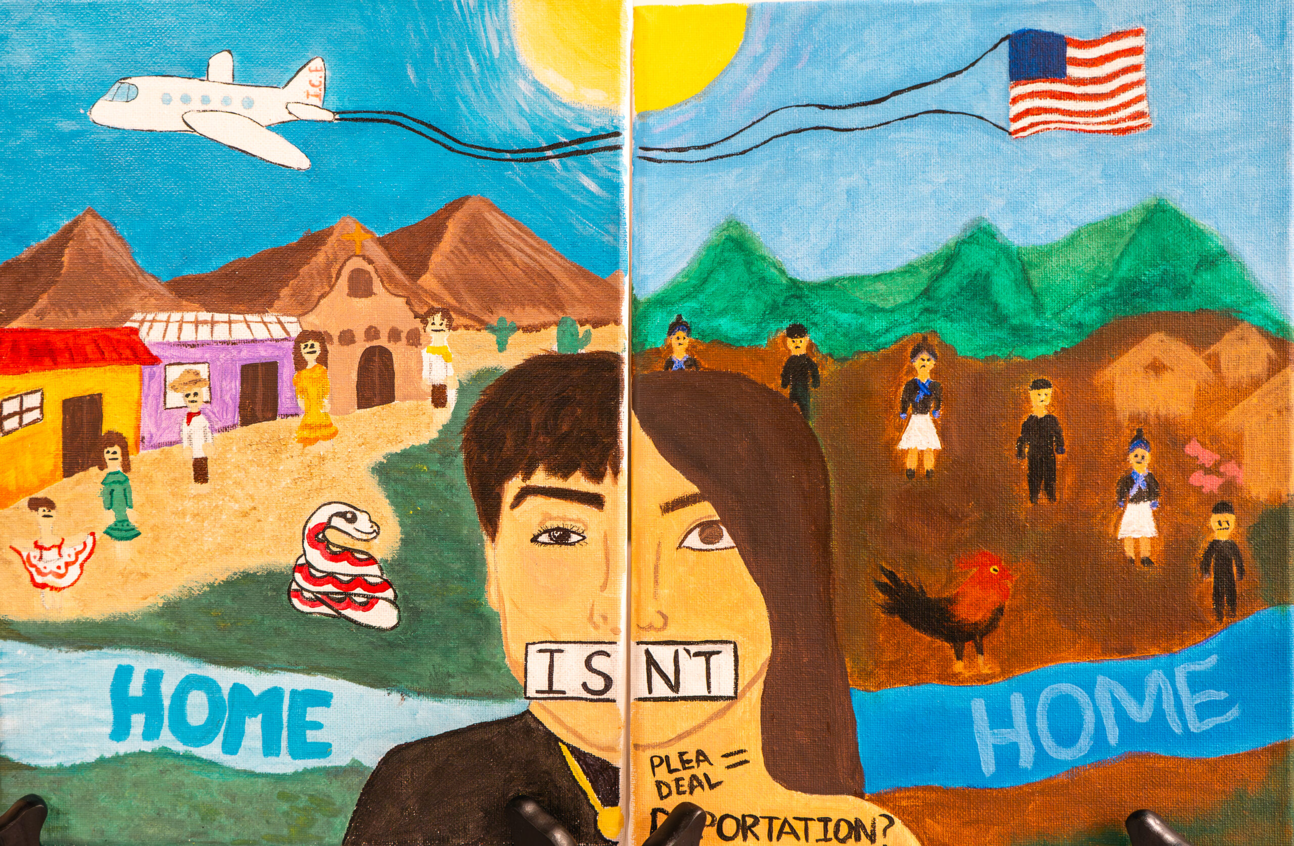 Stop the Hate Partner Art 2024 'Home Isn’t Home' - Anabelle Vang