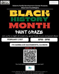 Pictured: Black History Month Paint Craze flyer