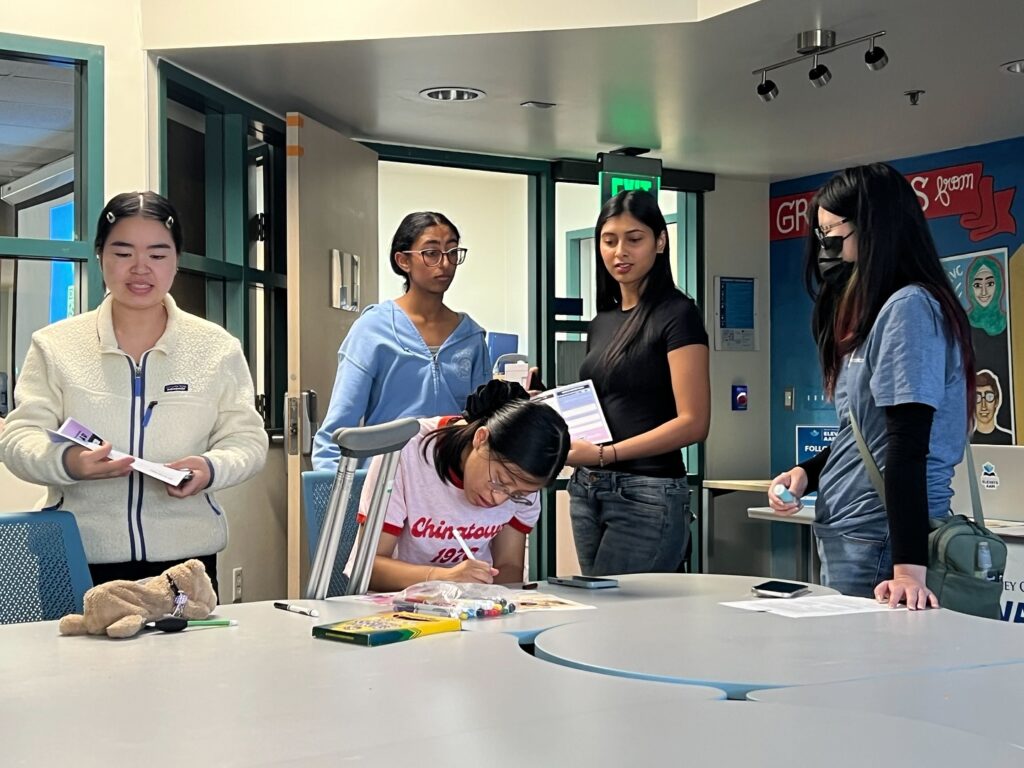 Five young woman at Irvine Valley College