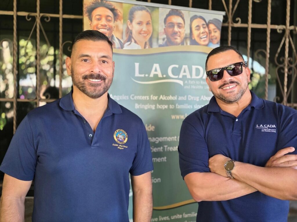 Two men from Los Angeles Centers for Alcohol and Drug Abuse (LA CADA)