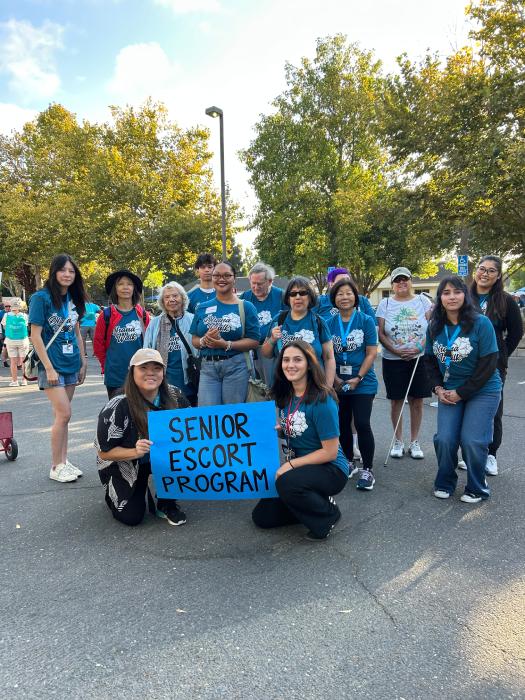 Asian Community Center Senior Services volunteers and recipients in a group photo
