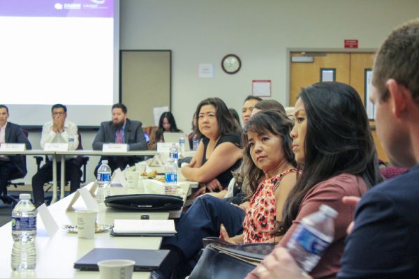 A group of people at CalAsian Foundation conference 