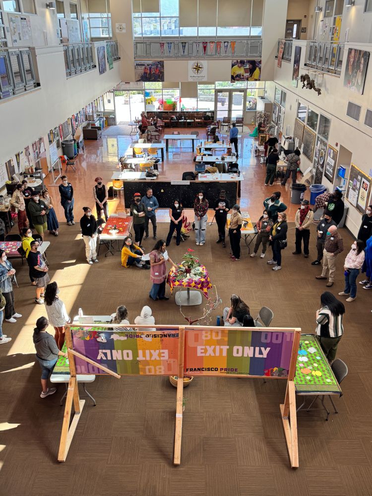 Aerial view of Healing together showcase